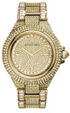 Buy Shop Michael Kors Camille Diamonds Gold Dial Gold Steel Strap Watch for Women - MK5720 USA Online