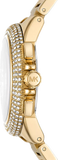 Buy Shop Michael Kors Camille Chronograph White Dial Gold Steel Strap Watch For Women - MK6994 USA Online
