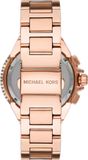 Buy Shop Michael Kors Camille Chronograph White Dial Rose Gold Steel Strap Watch For Women - MK6995 USA Online