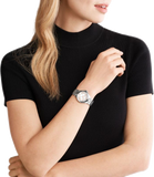 Buy Shop Michael Kors Camille Three Hand Silver Dial Silver Steel Strap Watch For Women - MK7259 USA Online