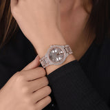 Buy Shop Michael Kors Camille Multifunction Crystals Rose Gold Dial Rose Gold Steel Strap Watch For Women - MK6997 USA Online