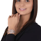 Buy Shop Michael Kors Camille Multifunction Crystals Rose Gold Dial Rose Gold Steel Strap Watch For Women - MK6997 USA Online