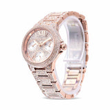 Buy Shop Michael Kors Camille Multifunction Crystals Rose Gold Dial Rose Gold Steel Strap Watch For Women - MK6997 USA Online
