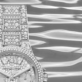 Buy Shop Michael Kors Camille Multifunction Crystals Silver Dial Silver Steel Strap Watch For Women - MK6996 USA Online