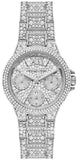 Buy Shop Michael Kors Camille Multifunction Crystals Silver Dial Silver Steel Strap Watch For Women - MK6996 USA Online