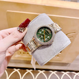 Buy Shop Michael Kors Camille Multifunction Green Dial Gold Steel Strap Watch For Women - MK6981 USA Online