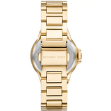 Buy Shop Michael Kors Camille Multifunction Green Dial Gold Steel Strap Watch For Women - MK6981 USA Online