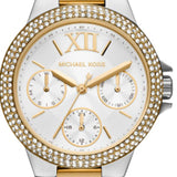 Buy Shop Michael Kors Camille Multifunction Silver Dial Two Tone Steel Strap Watch For Women - MK6982 USA Online