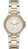 Buy Shop Michael Kors Camille Multifunction Silver Dial Two Tone Steel Strap Watch For Women - MK6982 USA Online