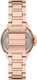 Buy Shop Michael Kors Camille Multifunction White Dial Rose Gold Steel Strap Watch For Women - MK4700 USA Online