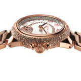 Buy Shop Michael Kors Camille Multifunction White Dial Rose Gold Steel Strap Watch For Women - MK4700 USA Online
