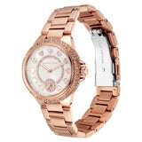 Buy Shop Michael Kors Camille Multifunction White Dial Rose Gold Steel Strap Watch For Women - MK4700 USA Online