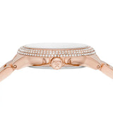 Buy Shop Michael Kors Camille Multifunction White Dial Rose Gold Steel Strap Watch For Women - MK6845 USA Online