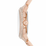 Buy Shop Michael Kors Camille Multifunction White Dial Rose Gold Steel Strap Watch For Women - MK6845 USA Online