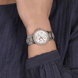 Buy Shop Michael Kors Camille Multifunction White Dial Two Tone Steel Strap Watch For Women - MK6846 USA Online