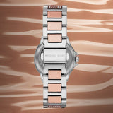 Buy Shop Michael Kors Camille Multifunction White Dial Two Tone Steel Strap Watch For Women - MK6846 USA Online