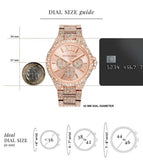 Buy Shop Michael Kors Camille Multifunctional Crystals Rose Gold Dial Rose Gold Steel Strap Watch for Women - MK6961 USA Online