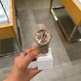 Buy Shop Michael Kors Camille Multifunctional Crystals Rose Gold Dial Rose Gold Steel Strap Watch for Women - MK6961 USA Online