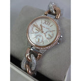 Buy Shop Michael Kors Camille Pavé Chronograph Silver Dial Two Tone Steel Strap Watch for Women - MK6843 USA Online