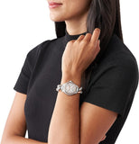Buy Shop Michael Kors Camille Pavé Chronograph Silver Dial Two Tone Steel Strap Watch for Women - MK6843 USA Online