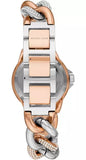 Buy Shop Michael Kors Camille Pavé Chronograph Silver Dial Two Tone Steel Strap Watch for Women - MK6843 USA Online