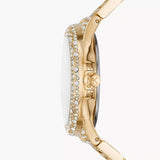 Buy Shop Michael Kors Camille Pavé Crystals Gold Dial Gold Steel Strap Watch for Women - MK6958 USA Online