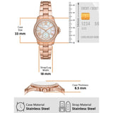 Buy Shop Michael Kors Camille Quartz Mother of Pearl White Dial Rose Gold Steel Strap Watch For Women - MK7364 USA Online