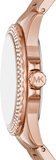 Buy Shop Michael Kors Camille Quartz Mother of Pearl White Dial Rose Gold Steel Strap Watch For Women - MK7364 USA Online