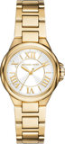 Buy Shop Michael Kors Camille Quartz White Dial Gold Steel Strap Watch For Women - MK7255 USA Online