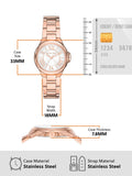Buy Shop Michael Kors Camille Quartz White Dial Rose Gold Steel Strap Watch For Women - MK7256 USA Online