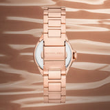 Buy Shop Michael Kors Camille Quartz White Dial Rose Gold Steel Strap Watch For Women - MK7256 USA Online