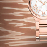 Buy Shop Michael Kors Camille Quartz White Dial Rose Gold Steel Strap Watch For Women - MK7256 USA Online