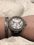 Michael Kors Camille Silver Dial Silver Steel Strap Watch for Women - MK5634