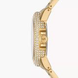 Buy Shop Michael Kors Camille Three-Hand Crystals Gold Dial Gold Steel Strap Watch for Women - MK1067 USA Online