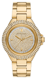 Buy Shop Michael Kors Camille Three-Hand Crystals Gold Dial Gold Steel Strap Watch for Women - MK1067 USA Online