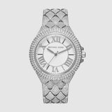 Buy Shop Michael Kors Camille Three-Hand Crystals Silver Dial Silver Steel Strap Watch for Women - MK4803 USA Online