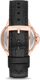 Buy Shop Michael Kors Camille Three-Hand Crystals White Dial Black Leather Strap Watch for Women - MK2962 USA Online
