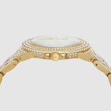Buy Shop Michael Kors Camille Three-Hand Crystals White Dial Gold Steel Strap Watch for Women - MK4800 USA Online