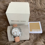 Buy Shop Michael Kors Camille Three-Hand Crystals White Dial Pink Leather Strap Watch for Women - MK2963 USA Online