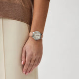 Buy Shop Michael Kors Camille Three-Hand Crystals White Dial Pink Leather Strap Watch for Women - MK2963 USA Online