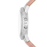 Buy Shop Michael Kors Camille Three-Hand Crystals White Dial Pink Leather Strap Watch for Women - MK2963 USA Online