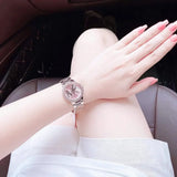 Buy Shop Michael Kors Camille Three Hand Rose Gold Dial Rose Gold Steel Strap Watch For Women - MK7197 USA Online