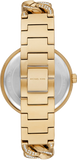 Buy Shop Michael Kors Catelyn Crystals Gold Dial Gold Steel Strap Watch For Women - MK4674 USA Online