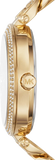 Buy Shop Michael Kors Catelyn Crystals Gold Dial Gold Steel Strap Watch For Women - MK4674 USA Online
