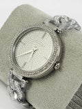 Buy Shop Michael Kors Catelyn Quartz Crystals Silver Dial Silver Steel Strap Watch For Women - MK4675 USA Online