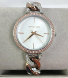 Buy Shop Michael Kors Catelyn Quartz Silver Dial Two Tone Steel Strap Watch For Women - MK4634 USA Online