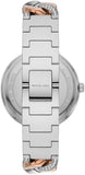 Buy Shop Michael Kors Catelyn Quartz Silver Dial Two Tone Steel Strap Watch For Women - MK4634 USA Online
