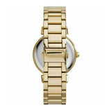 Buy Shop Michael Kors Catlin Black Dial Gold Steel Strap Watch for Women - MK3338 USA Online