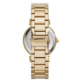 Buy Shop Michael Kors Catlin Black Dial Gold Steel Strap Watch for Women - MK3338 USA Online