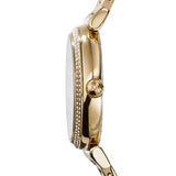 Buy Shop Michael Kors Catlin Black Dial Gold Steel Strap Watch for Women - MK3338 USA Online